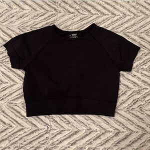 Shein black workout crop top